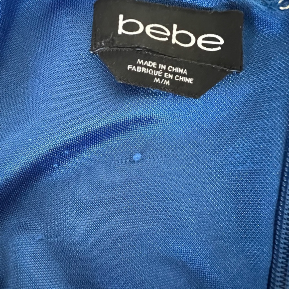 BeBe Y2K Royal Blue Belted Mini Dress - Picture 5 of 8